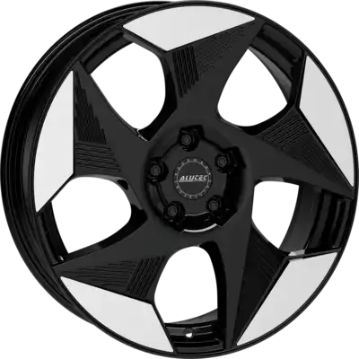 ALUTEC SOLAR Diamond Black Face Polished Alloy Wheels Image